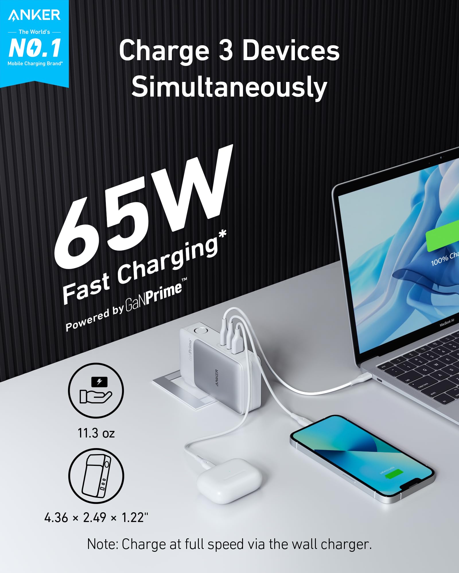 Amazon.com: Anker GaNPrime Power Bank, 2-in-1 Portable